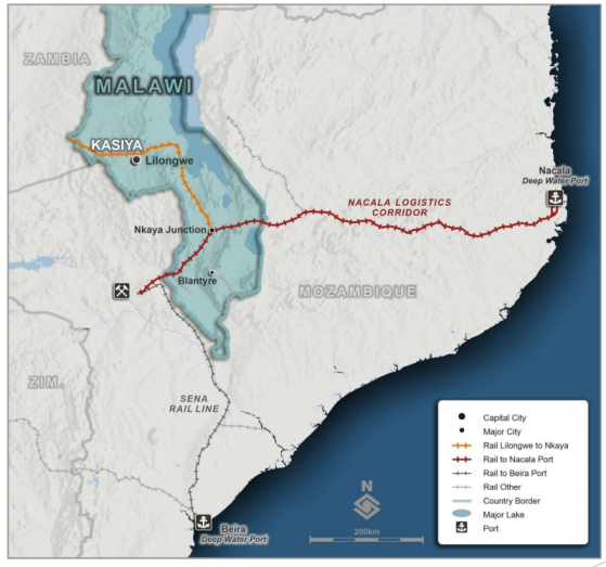 Sovereign Metals’ port access railway upgrade in train in Malawi