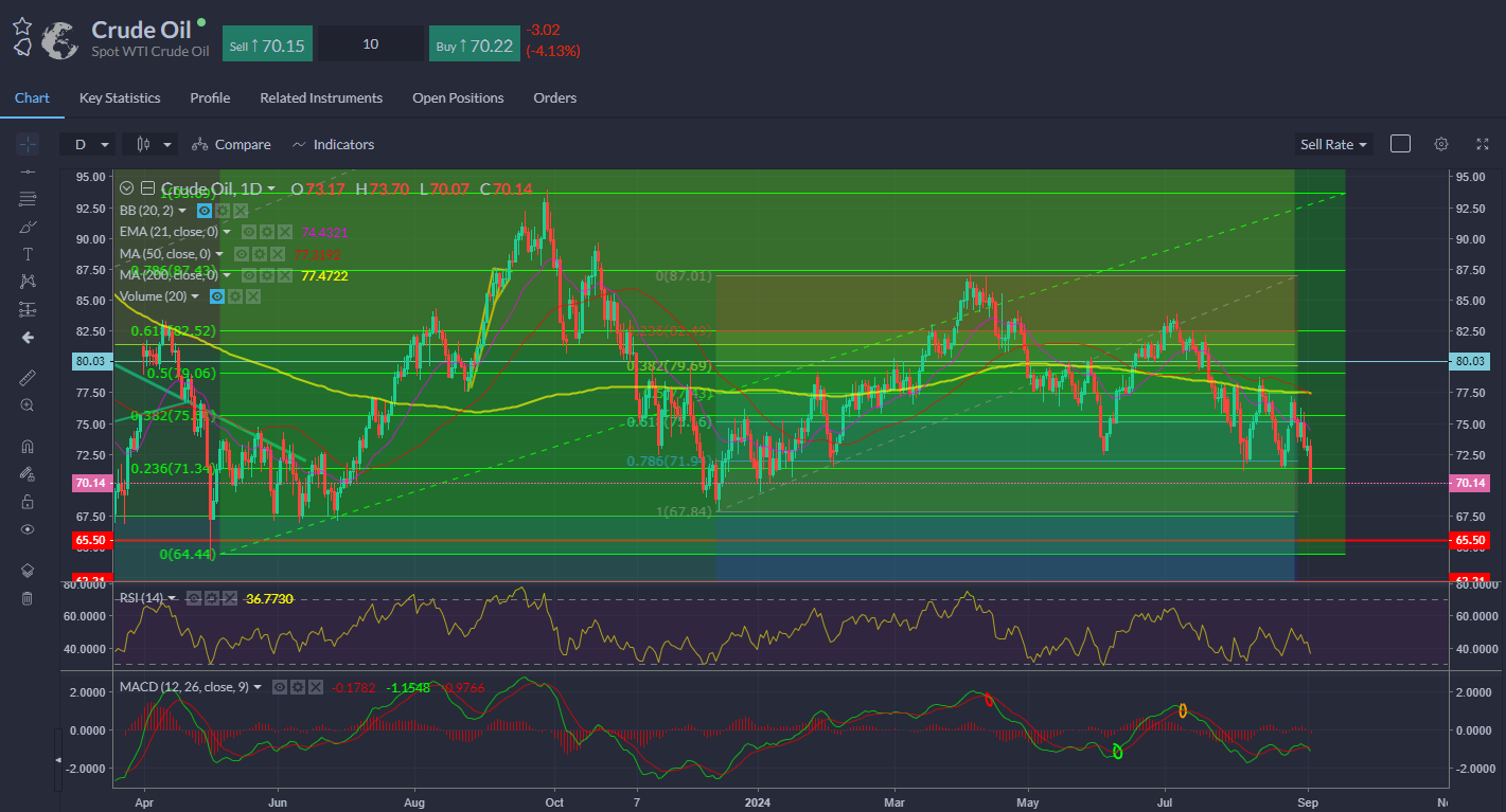 Crude Oil-Daily Chart