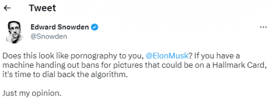 Edward Snowden Blasts Elon Musk Over Twitter Lockout Of Wife's Account