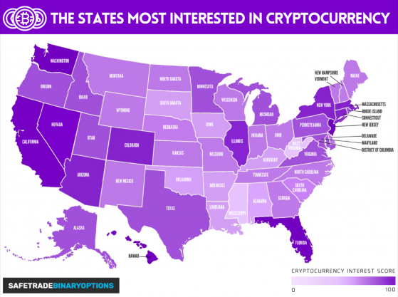 Which State Is The Most Interested In Crypto?